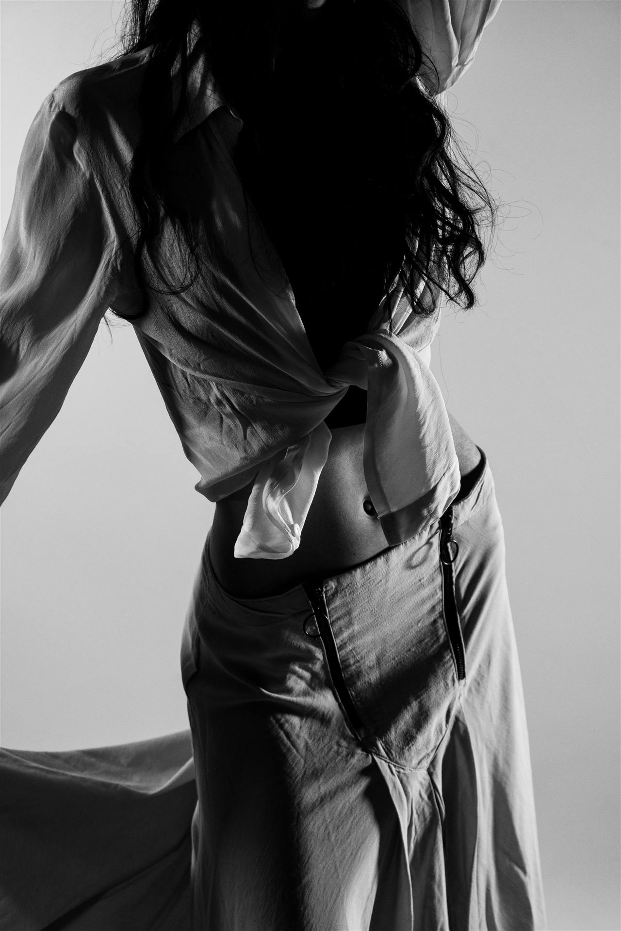 Fashion photography in bianco e nero